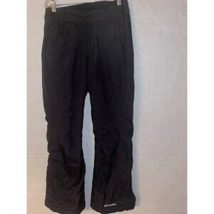 Columbia Ski Snow Pants sz S Waterproof Black fleece lined warm